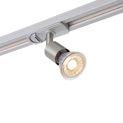 Arezzo Mini track Head satin chrome 35W