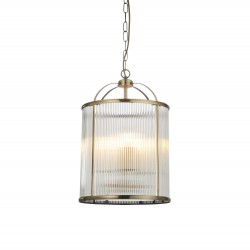 Lambeth Ribbed 4lt Pendant