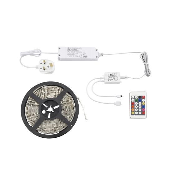 Aqualine 12V premium 5m RGB kit IP44 24W