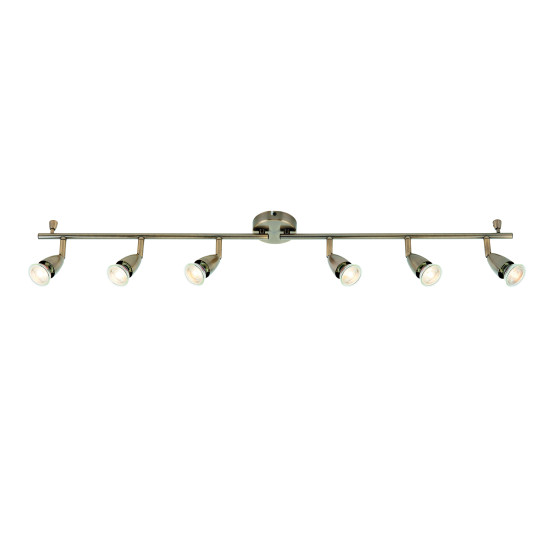 Amalfi 6lt bar antique brass 35W
