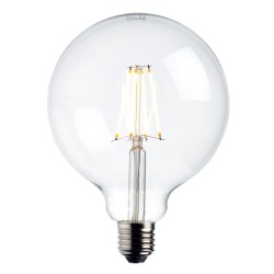 E27 LED filament globe dimmable 125mm 7W